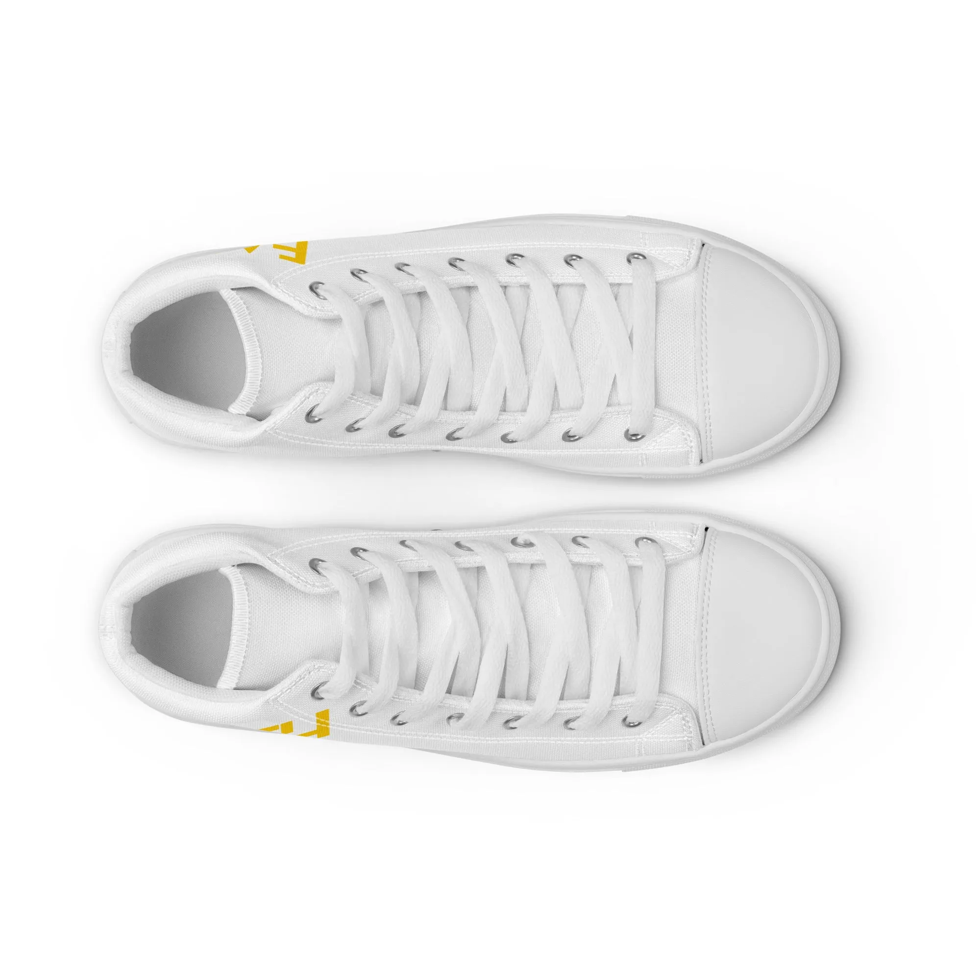 Faith Over Fear, Men’s high top canvas shoes