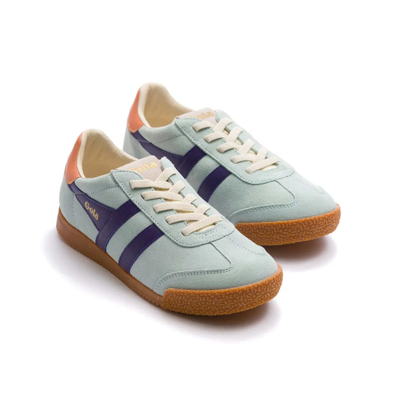 Gola Classics Kids' Elan Sneakers - Surf/Plum Terracotta