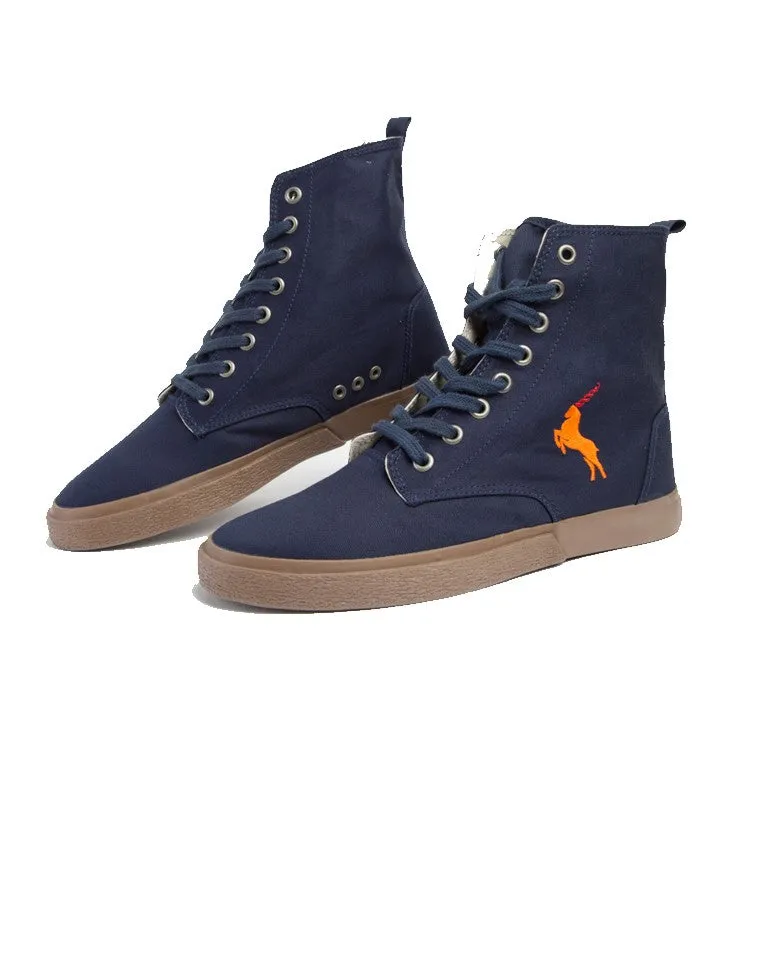 High Cut Performance Sneaker - Navy
