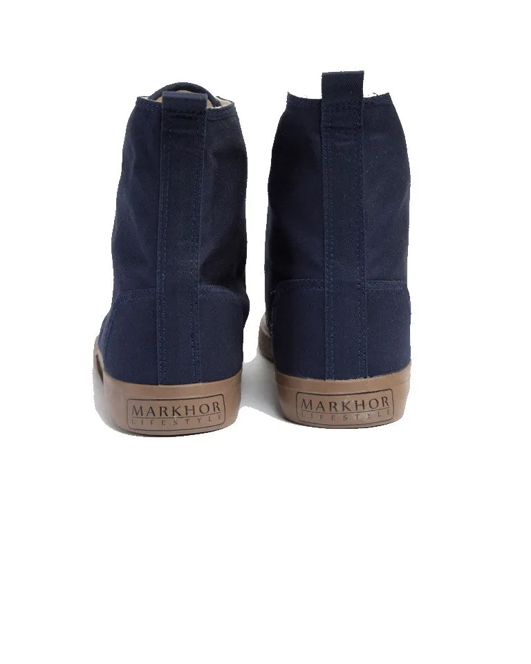High Cut Performance Sneaker - Navy