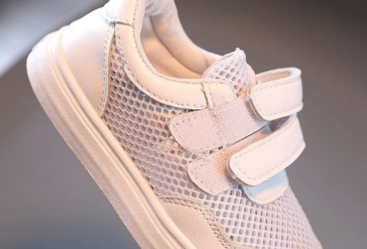 Hollow-Out Breathable Velcro Sneakers