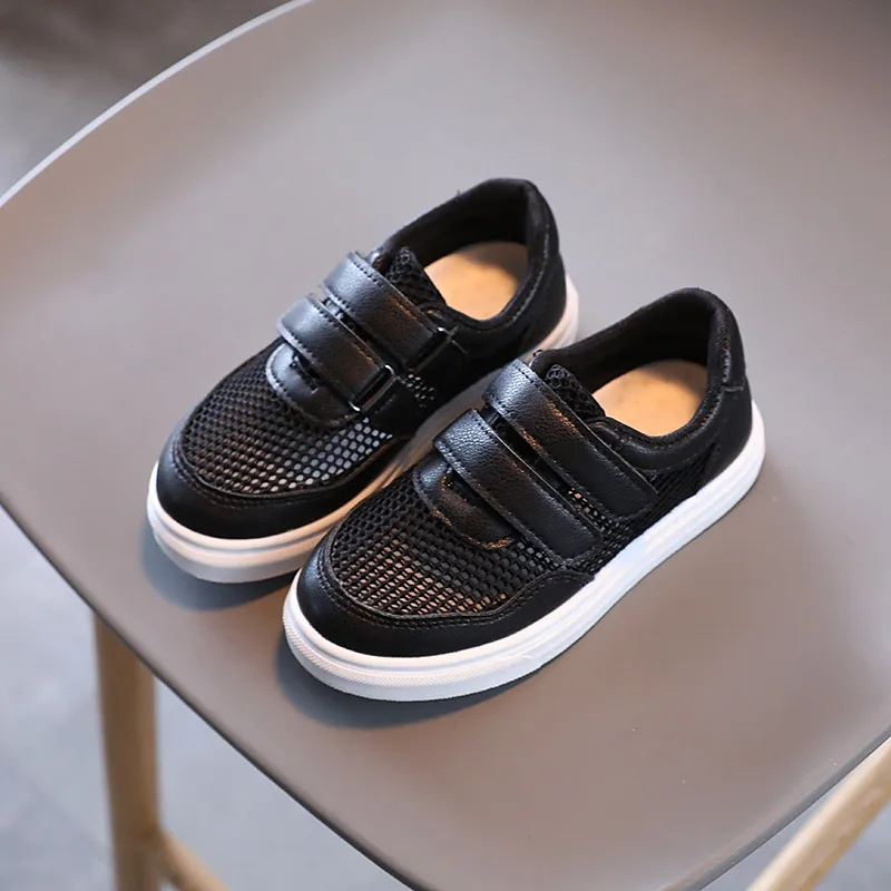 Hollow-Out Breathable Velcro Sneakers