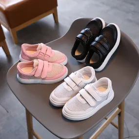 Hollow-Out Breathable Velcro Sneakers