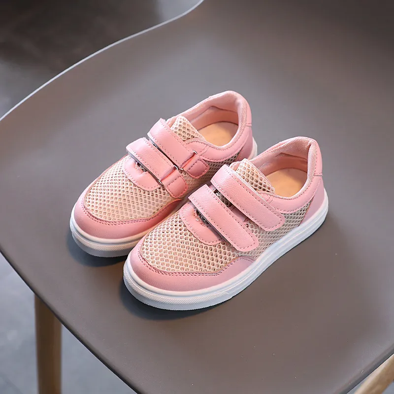 Hollow-Out Breathable Velcro Sneakers