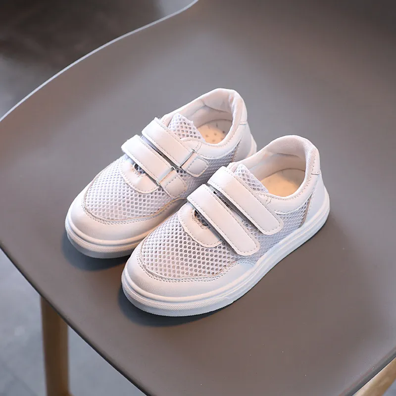 Hollow-Out Breathable Velcro Sneakers