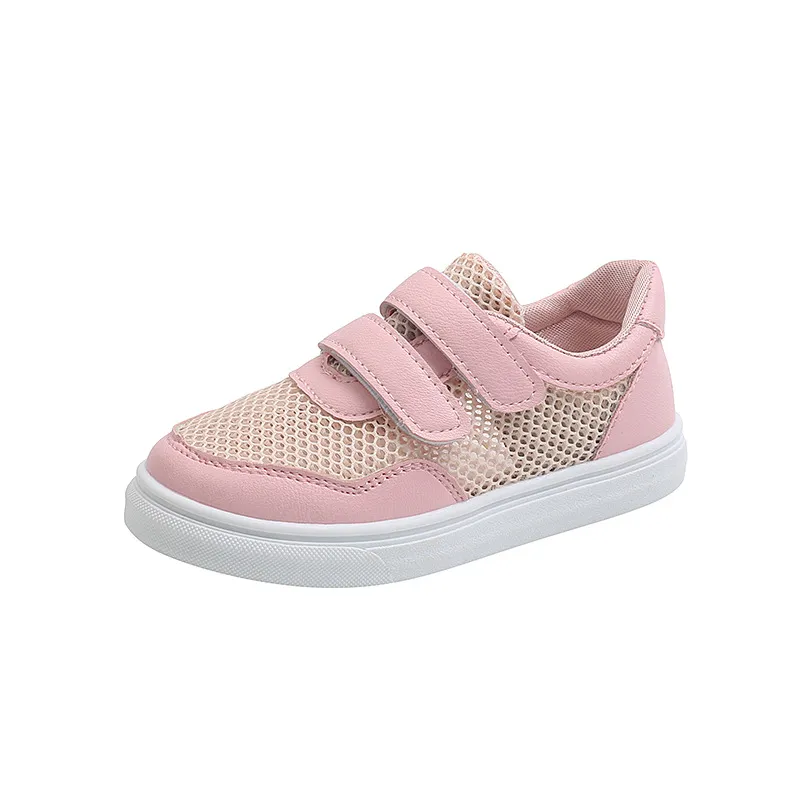 Hollow-Out Breathable Velcro Sneakers