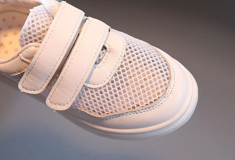 Hollow-Out Breathable Velcro Sneakers