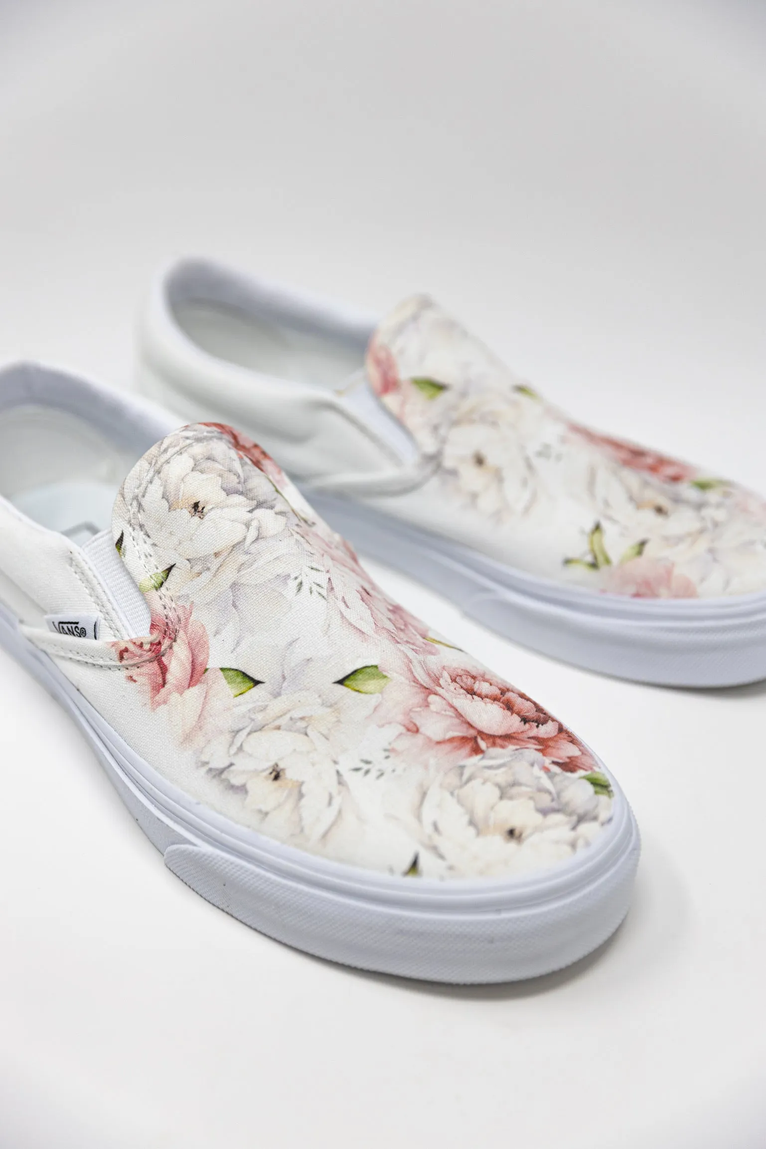 Kids Shoes - Light Spring Peony Custom Slip Ons