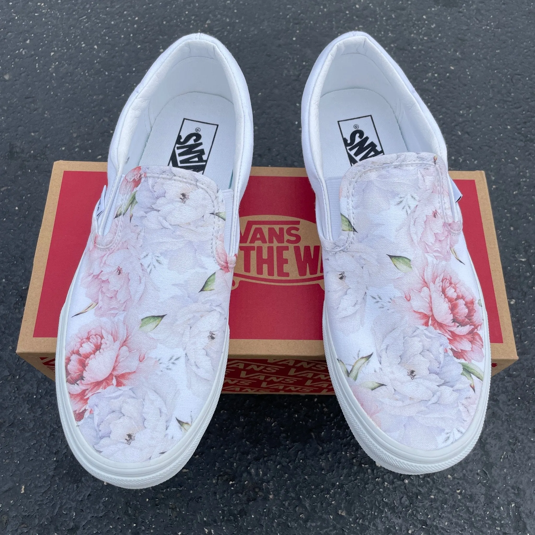 Kids Shoes - Light Spring Peony Custom Slip Ons
