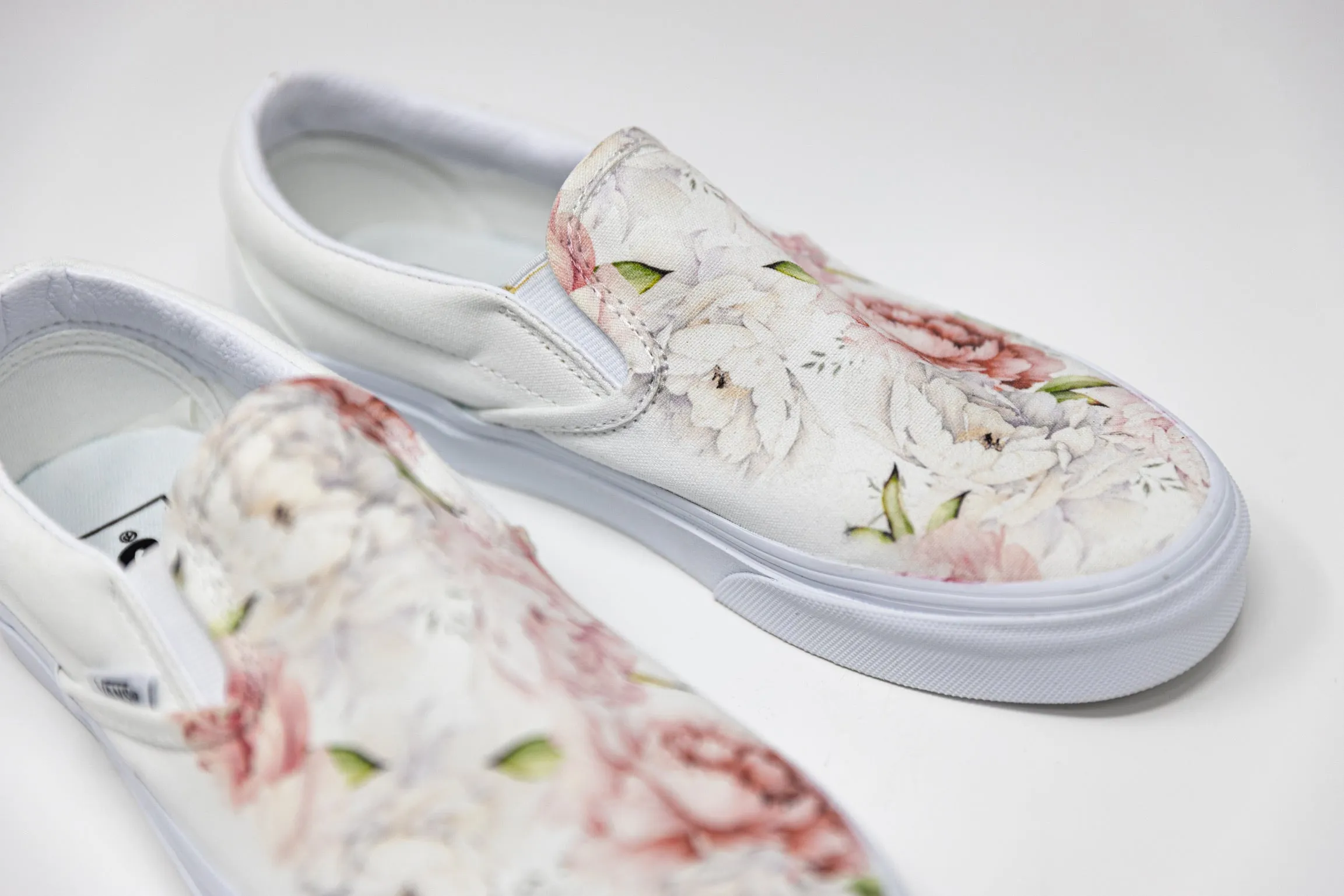 Kids Shoes - Light Spring Peony Custom Slip Ons