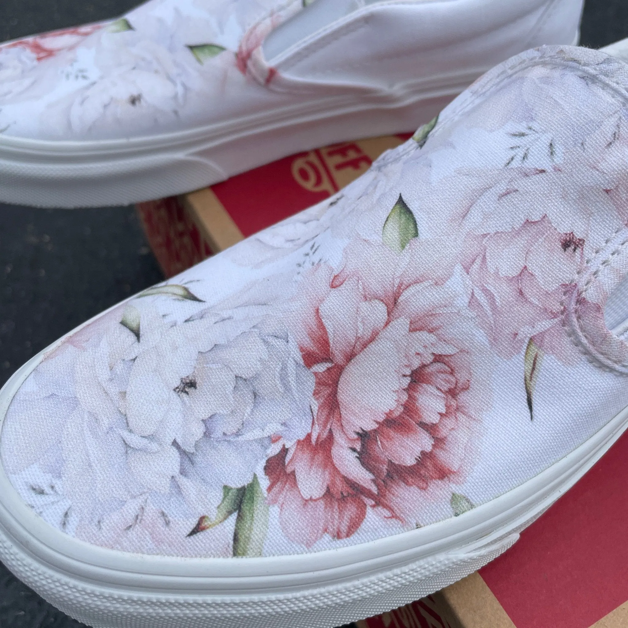 Kids Shoes - Light Spring Peony Custom Slip Ons