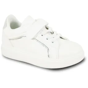 KOZI Girl and Boy Fashion Sneaker MG3275KID with Removable Insole SILVER