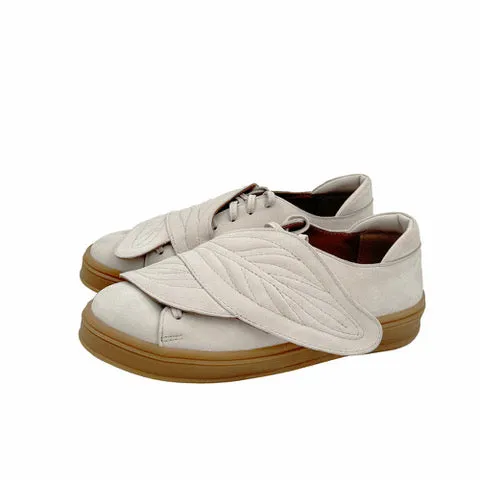 Leaves Hug light beige nubuck sneakers