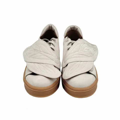 Leaves Hug light beige nubuck sneakers