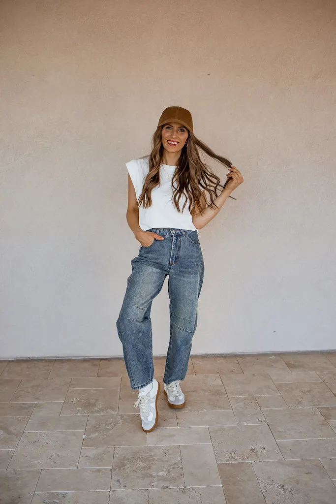 Maison Leather Suede Sneakers | White Grey
