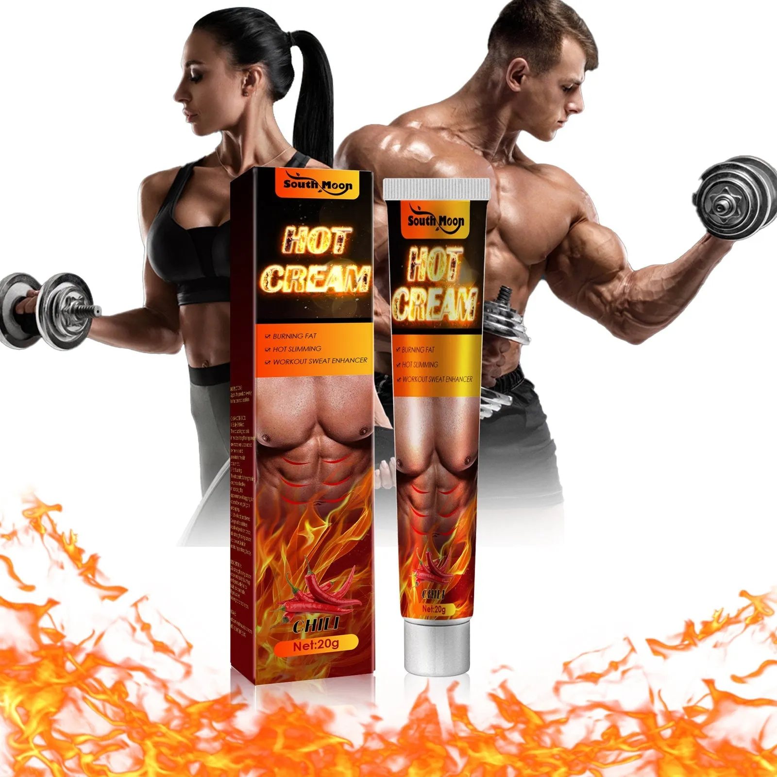 Men & Women Hot Cream Fat Burner Abdominal Muscle Cream