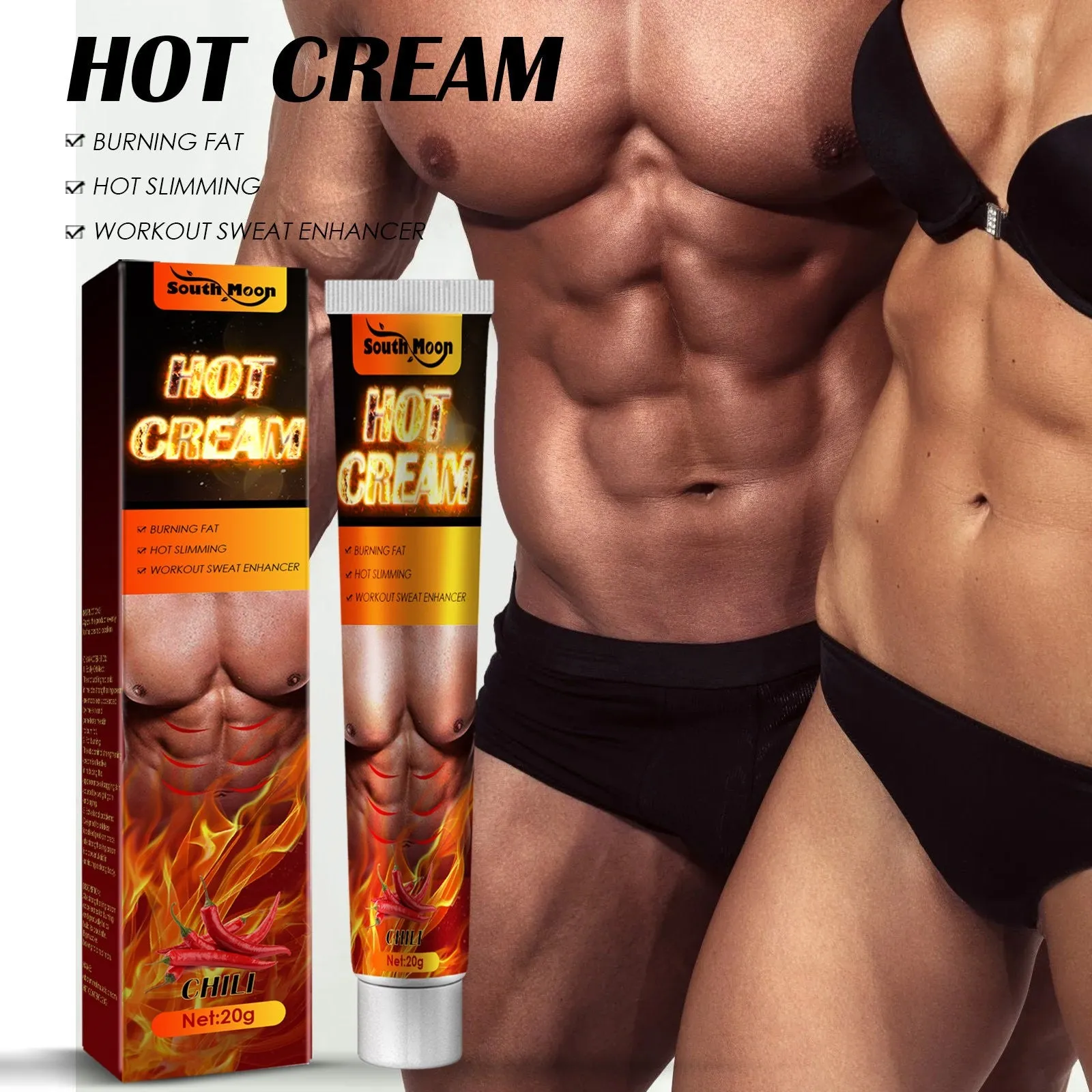 Men & Women Hot Cream Fat Burner Abdominal Muscle Cream