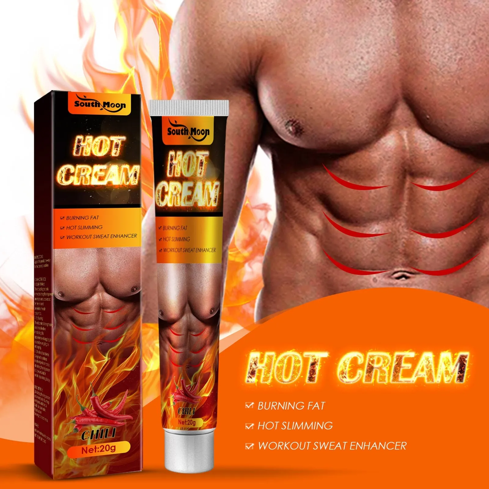 Men & Women Hot Cream Fat Burner Abdominal Muscle Cream