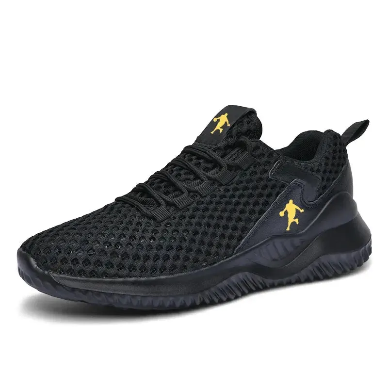 Men Breathable Mesh Sneakers High Quality White Fashion Gym Casual Shoes