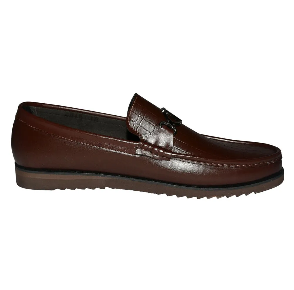Men Premium Quality Faux Leather Shoe Brown