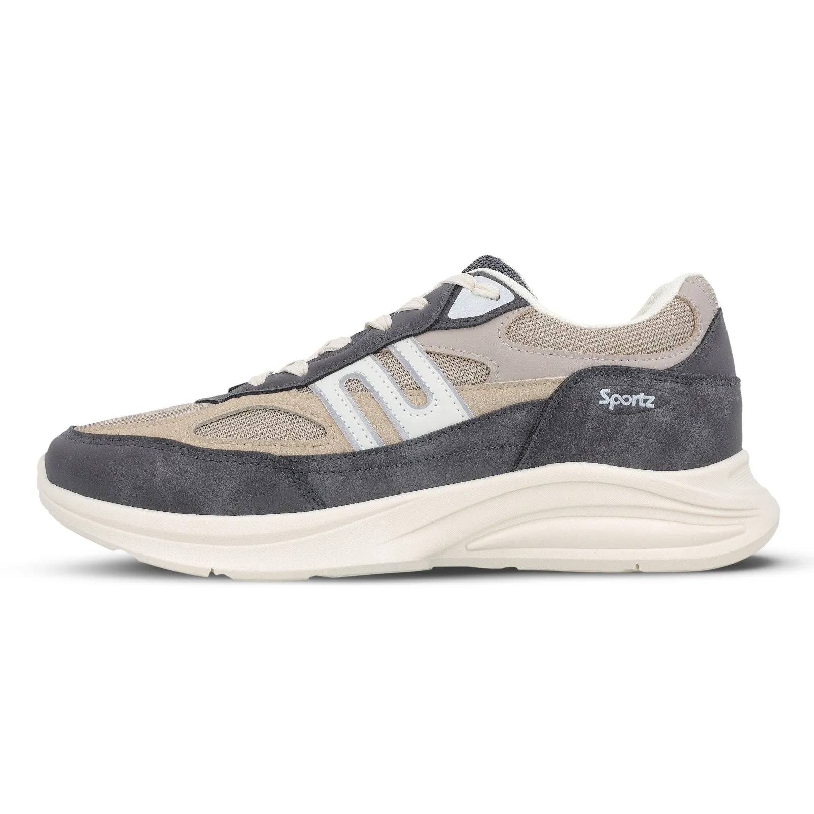 Men's Sports Sneakers - SGE24009 Grey Beige