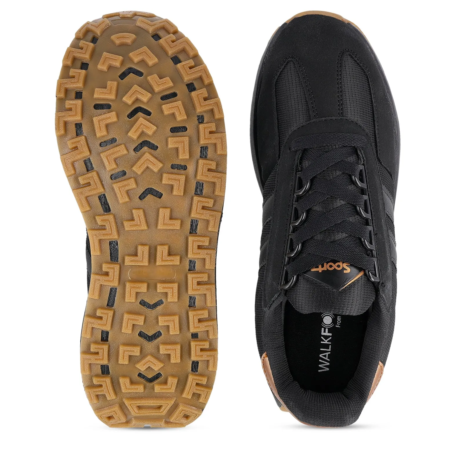 Men's Sports Sneakers - WY3491 Black Black