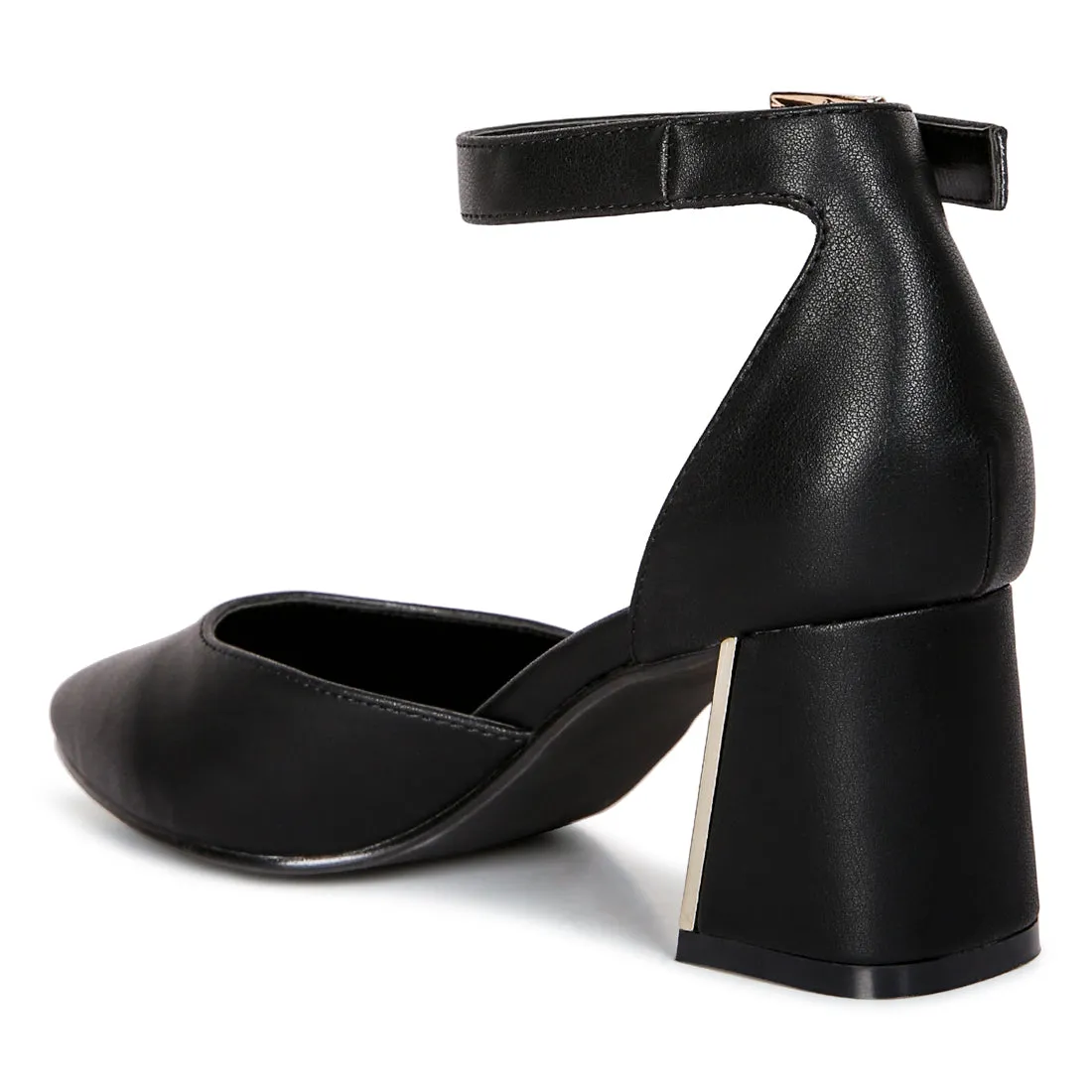 Metallic Accent Heeled Sandals