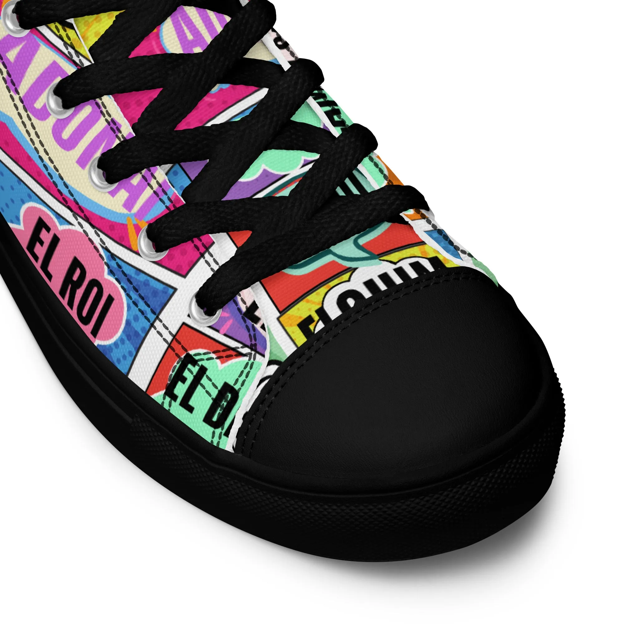 Names of Yahweh, Men’s High Top Canvas Shoes