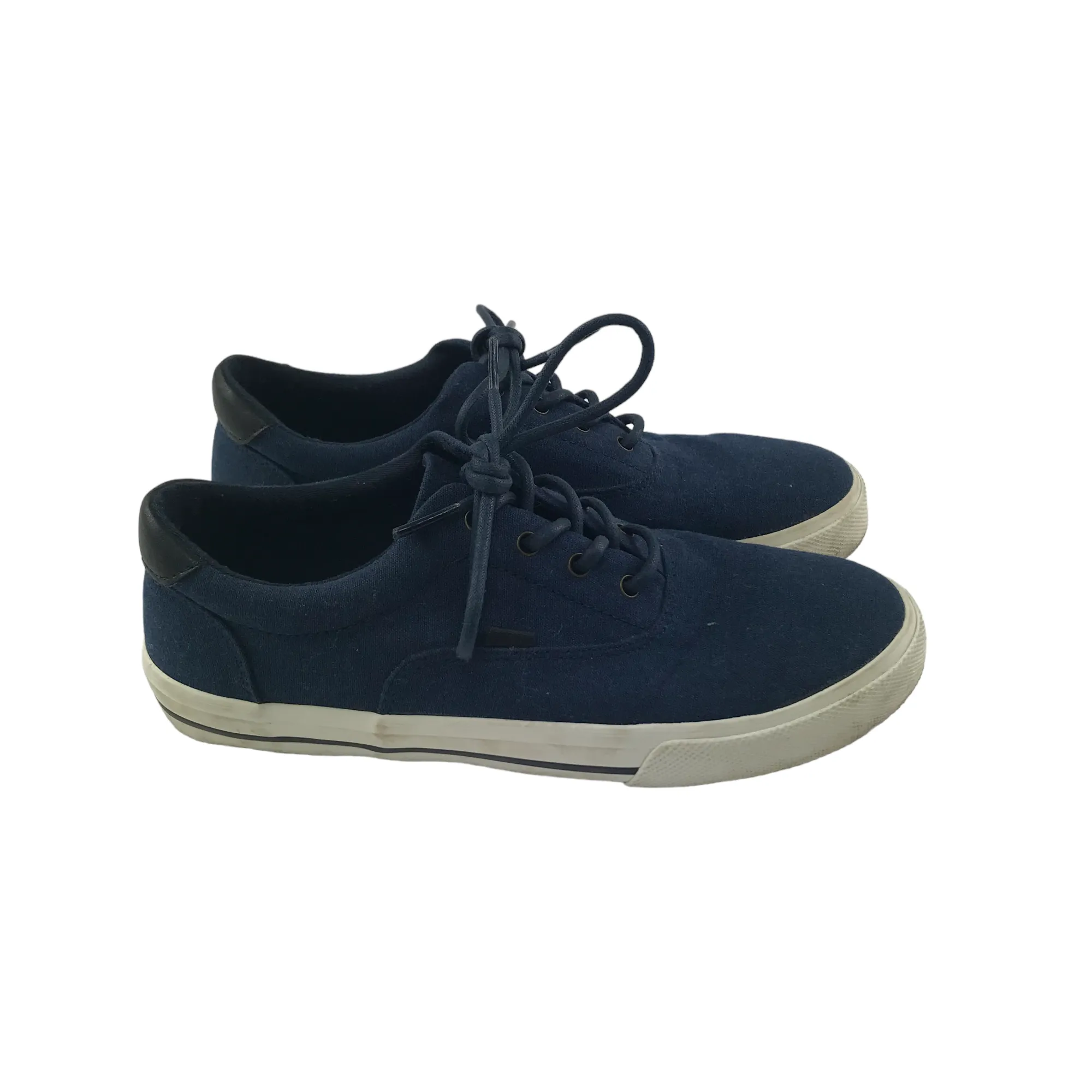 Next Trainers Shoe Size 2 Navy Canvas Plimsolls