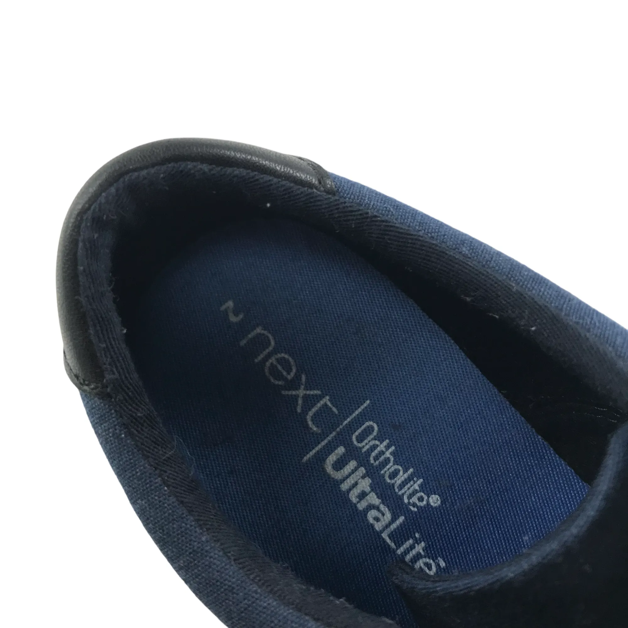 Next Trainers Shoe Size 2 Navy Canvas Plimsolls