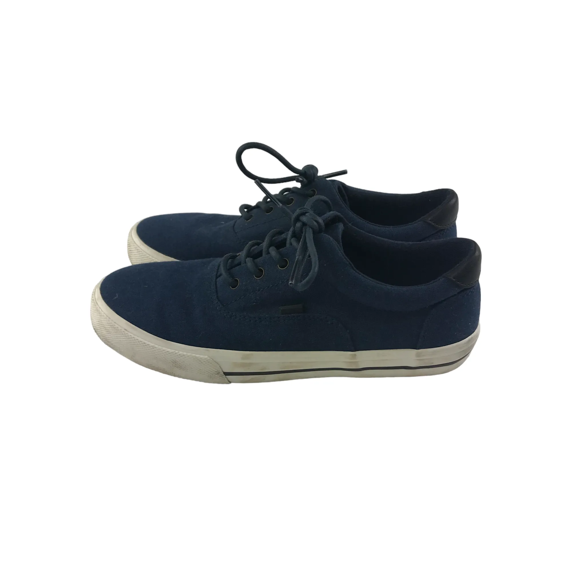 Next Trainers Shoe Size 2 Navy Canvas Plimsolls