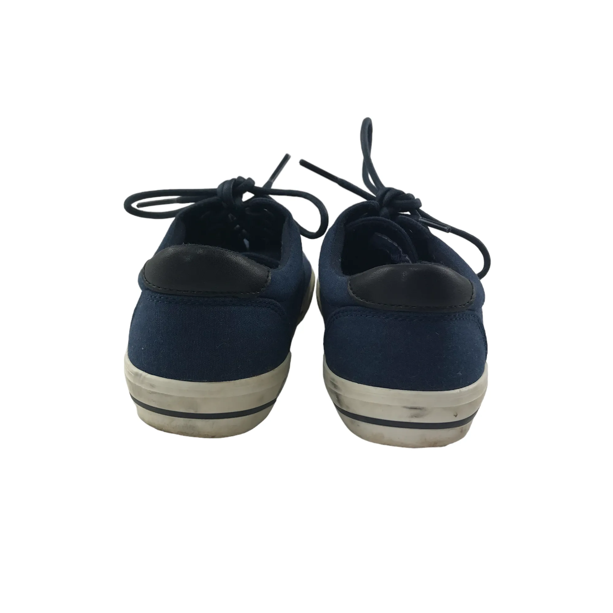 Next Trainers Shoe Size 2 Navy Canvas Plimsolls