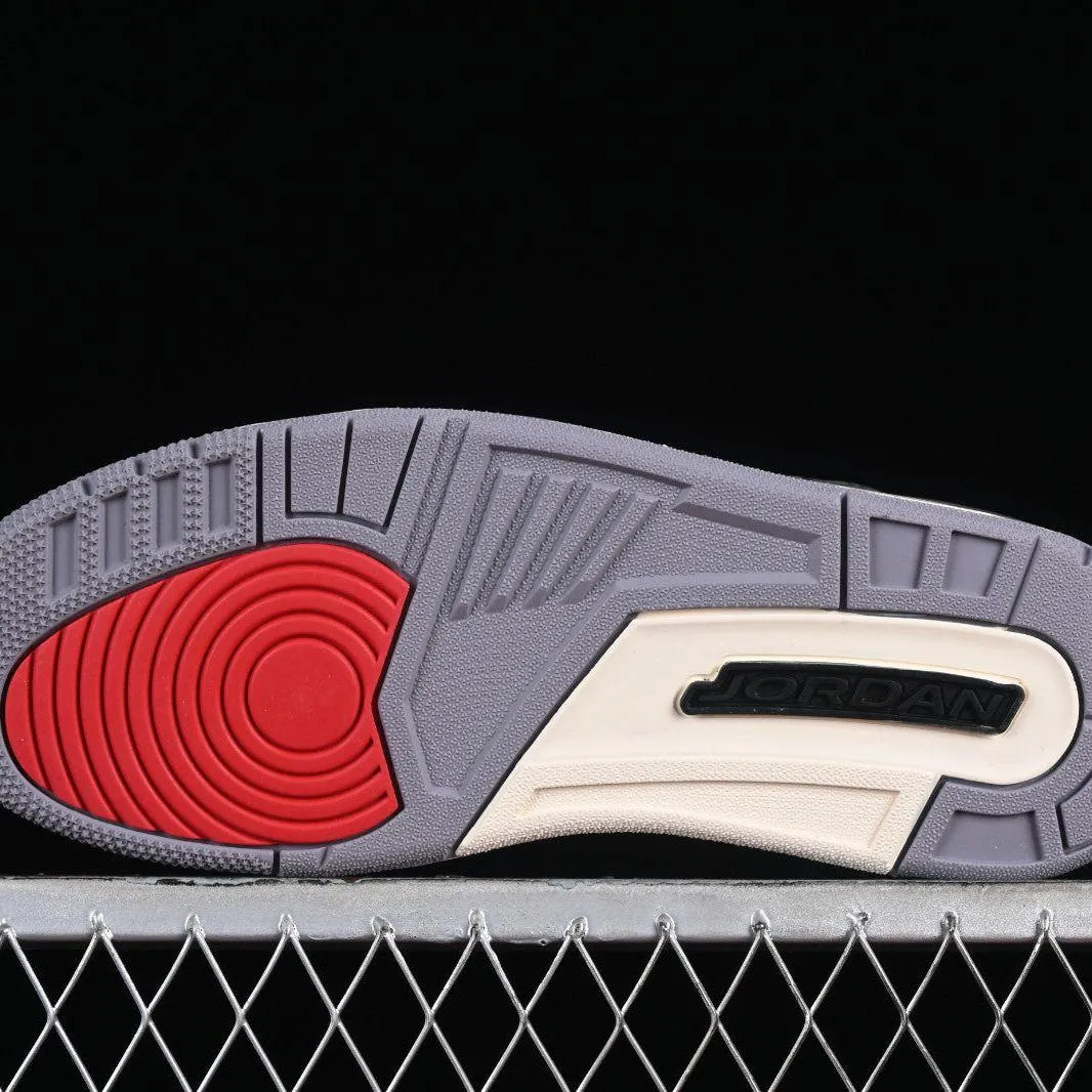 Nike Men's Jordan 3 Retro Shoes - Summit White / Fire Red / Cement Grey / Black