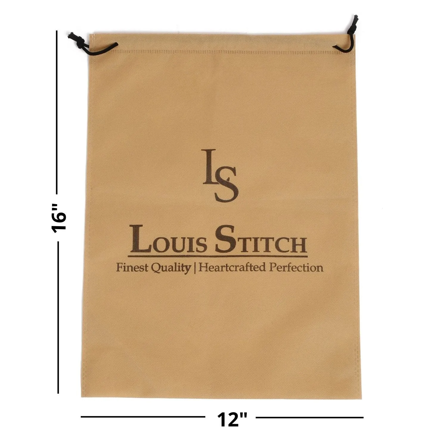 Non Woven Shoe Bag Pack Of  12 Beige Plain