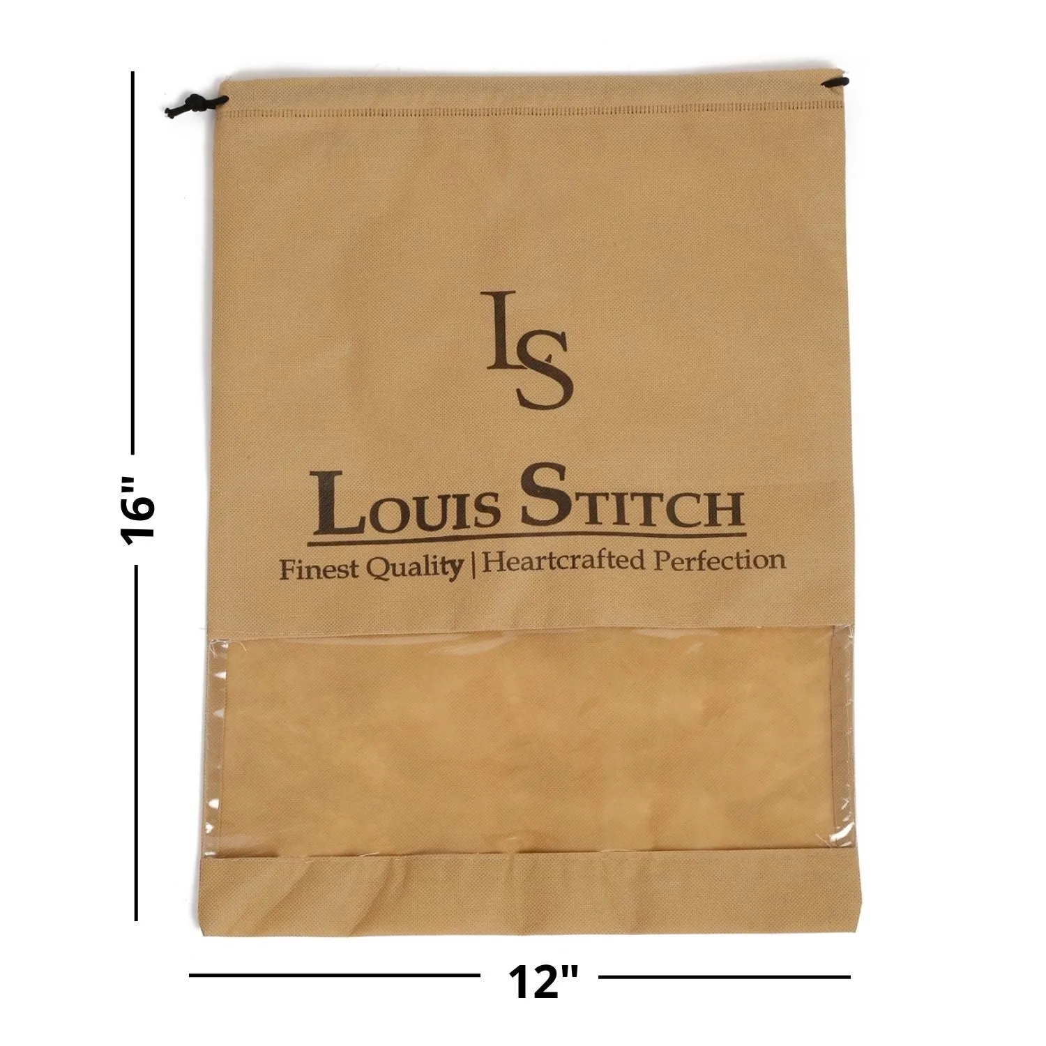 Non Woven Shoe Bag Pack Of  24 Black Plain
