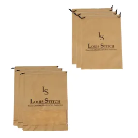 Non Woven Shoe Bag Pack Of  6 Beige Plain & See-Thru