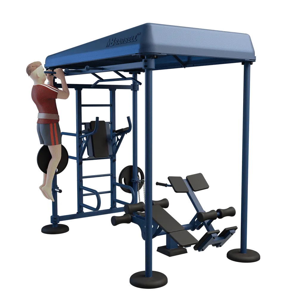 OUTDOOR FITNESS EQUIPMENT STREETBARBELL MULTI WORKOUT STATION