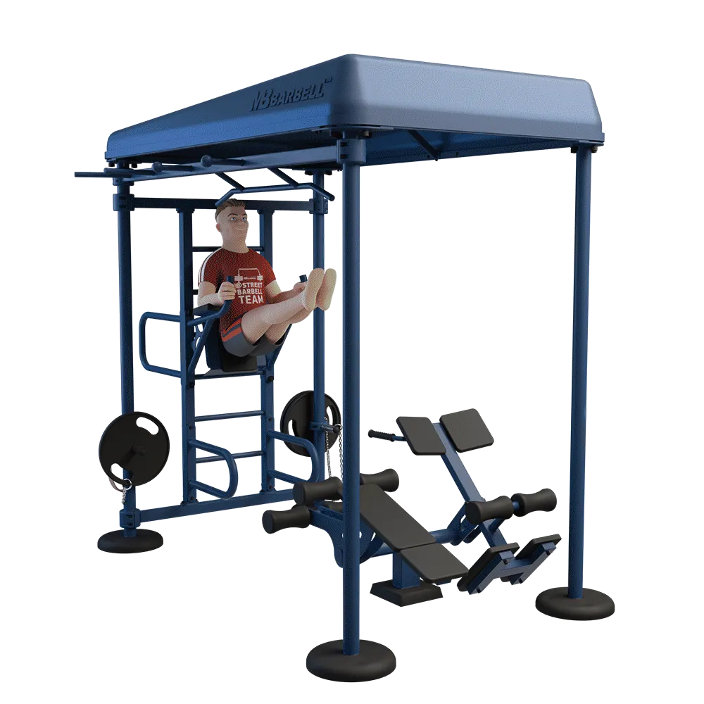 OUTDOOR FITNESS EQUIPMENT STREETBARBELL MULTI WORKOUT STATION
