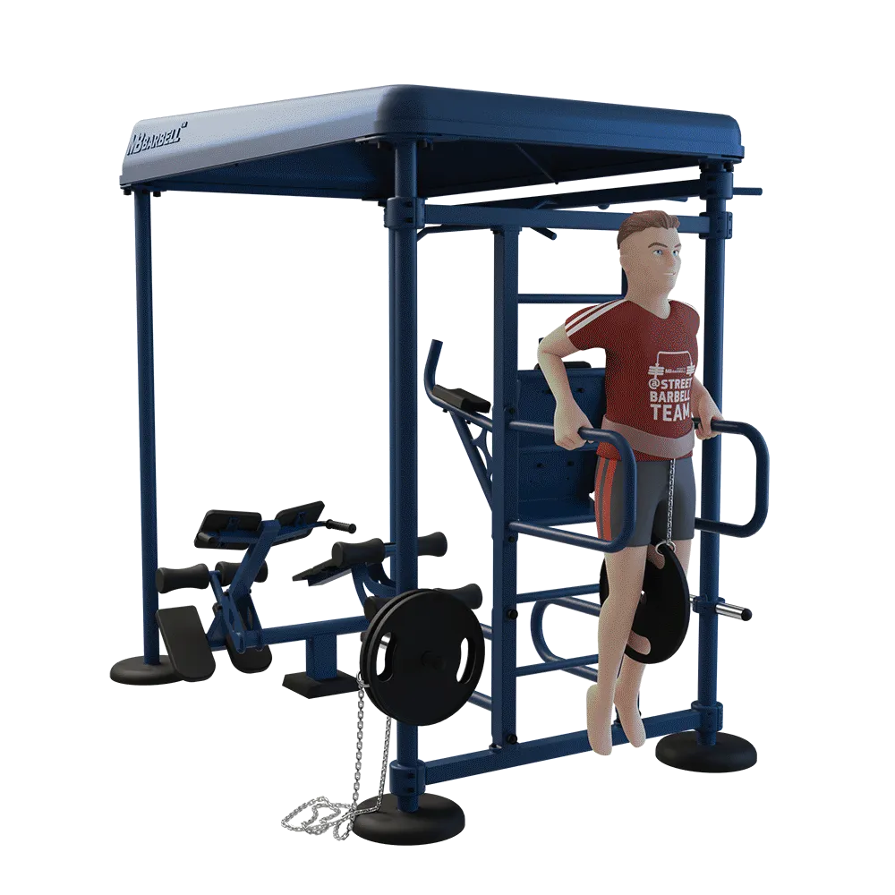 OUTDOOR FITNESS EQUIPMENT STREETBARBELL MULTI WORKOUT STATION