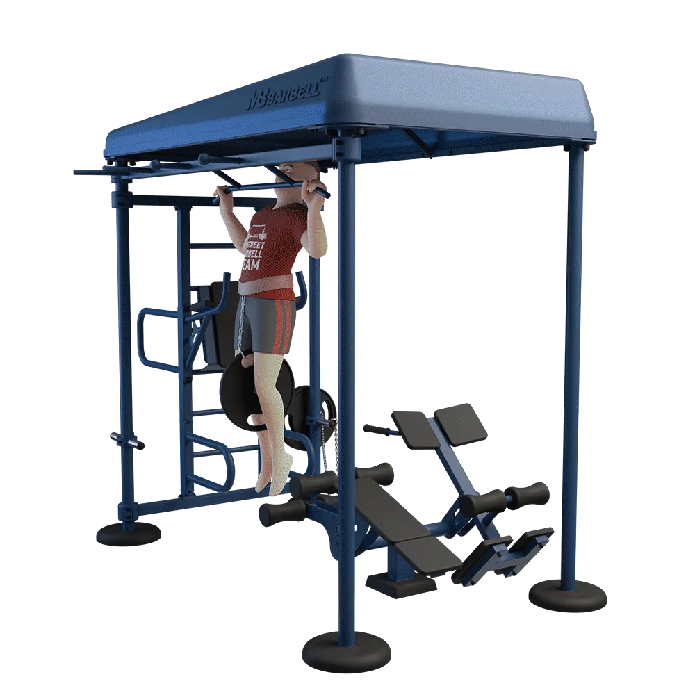 OUTDOOR FITNESS EQUIPMENT STREETBARBELL MULTI WORKOUT STATION