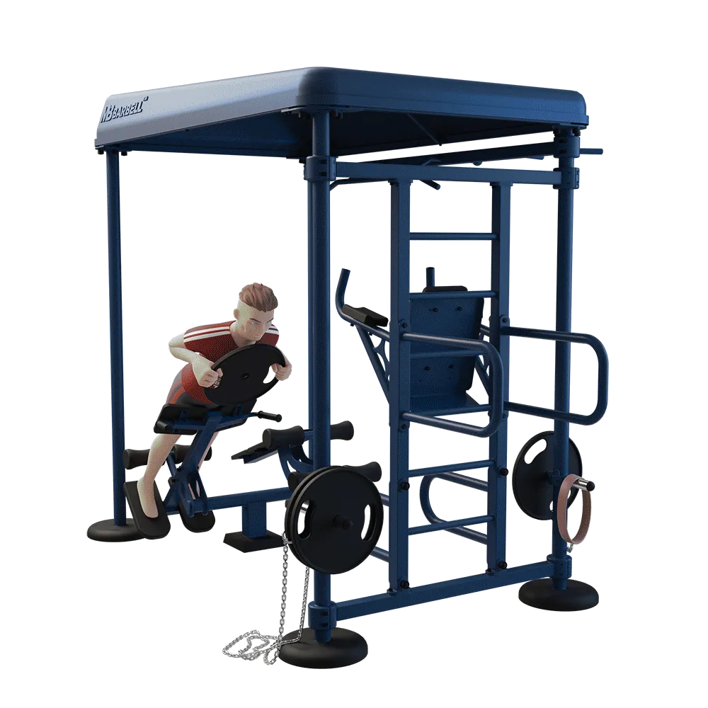 OUTDOOR FITNESS EQUIPMENT STREETBARBELL MULTI WORKOUT STATION
