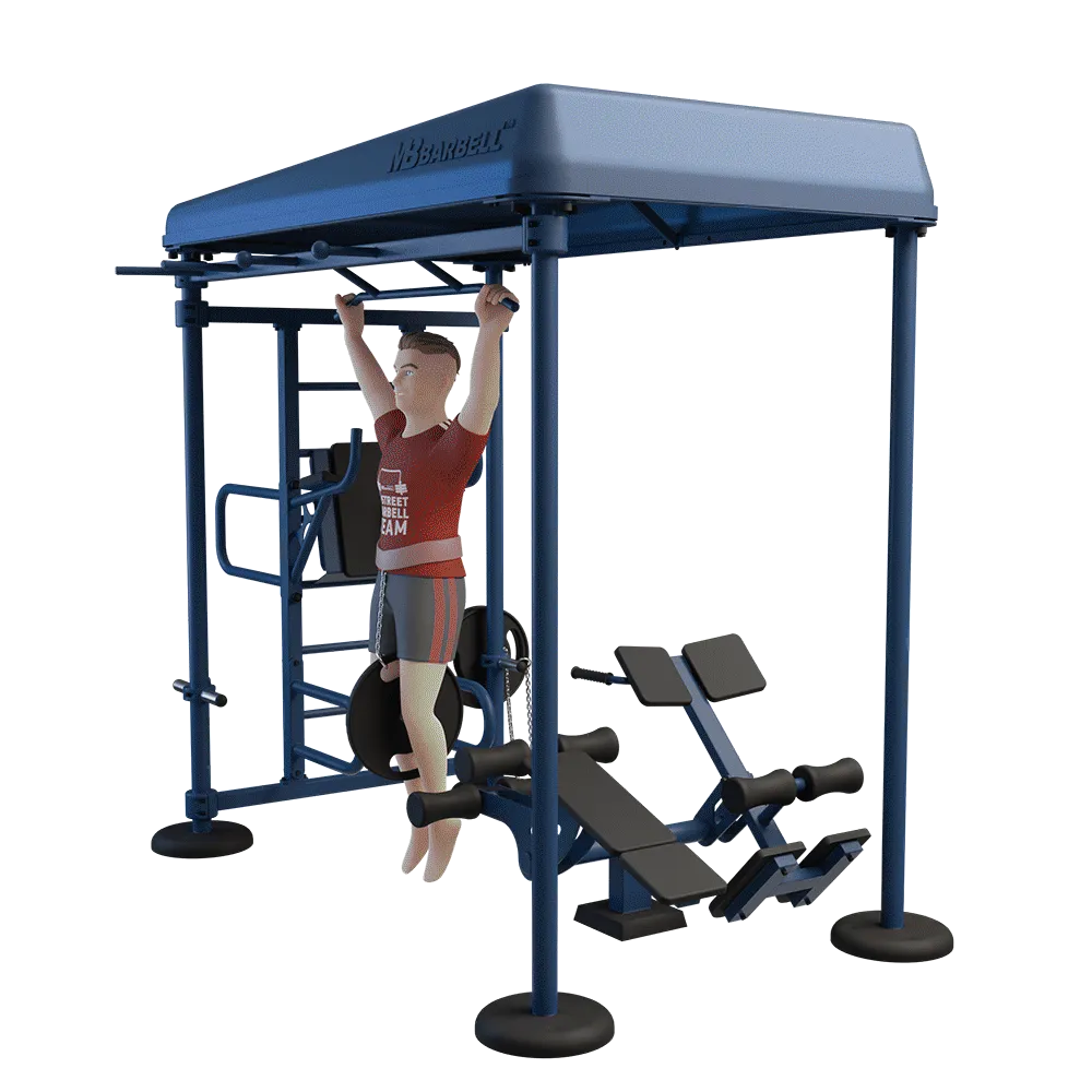 OUTDOOR FITNESS EQUIPMENT STREETBARBELL MULTI WORKOUT STATION