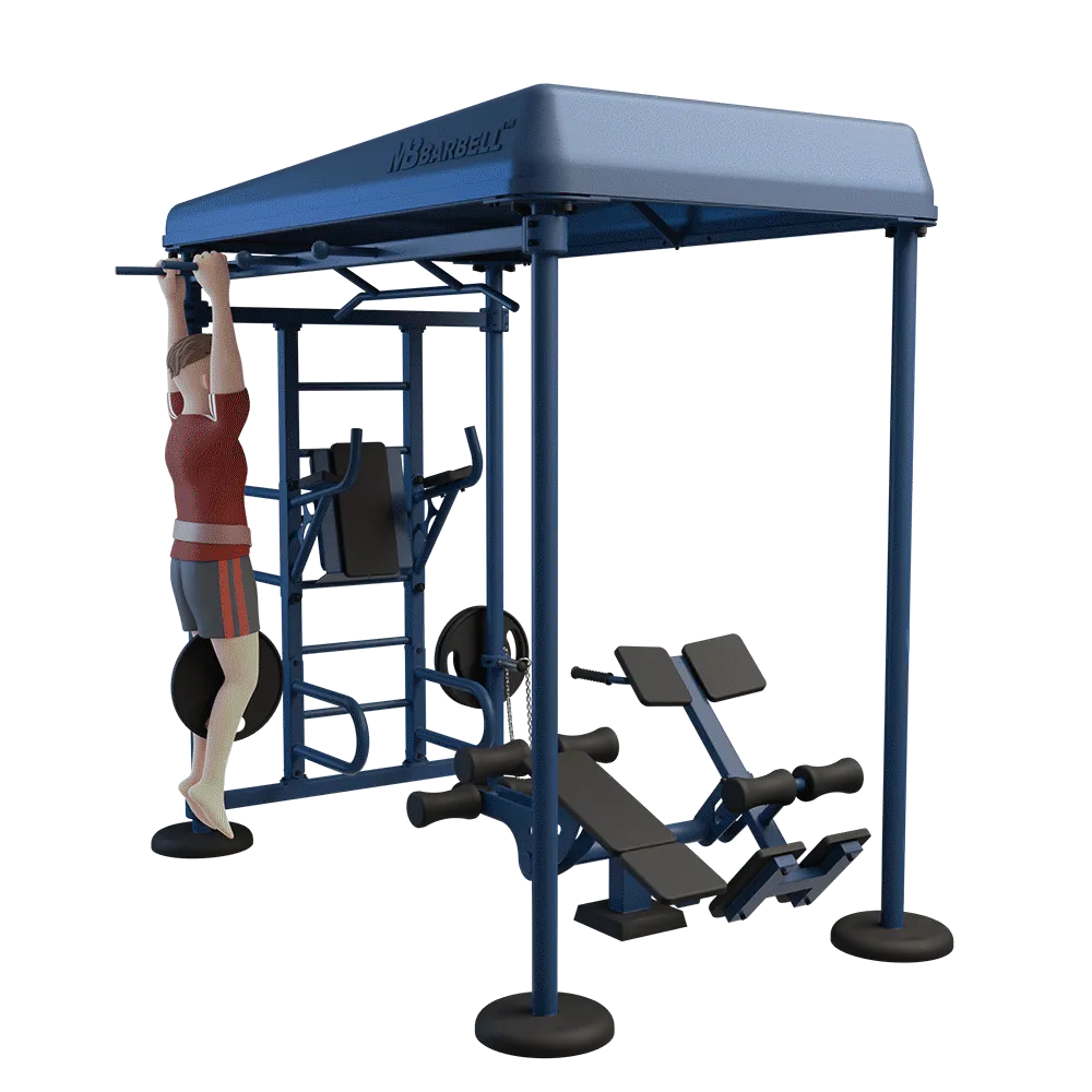 OUTDOOR FITNESS EQUIPMENT STREETBARBELL MULTI WORKOUT STATION