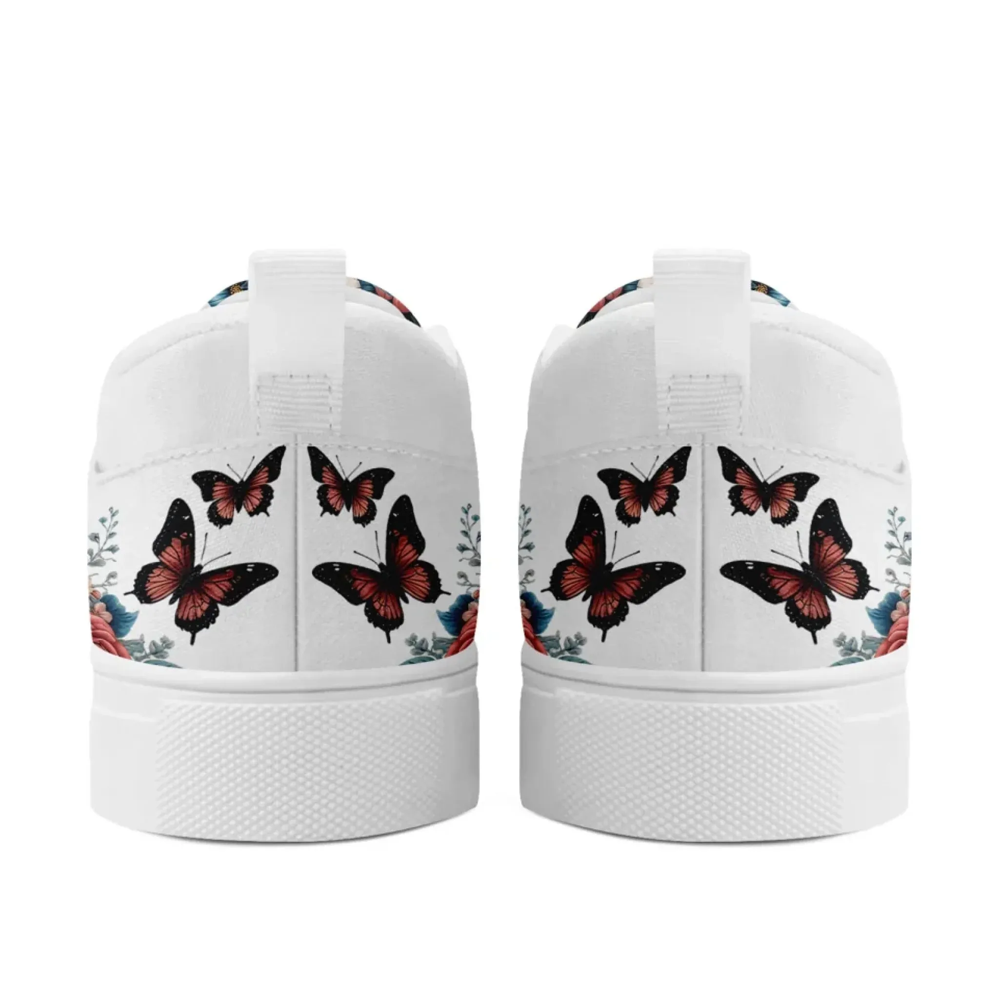 Personalized Gothic Sneakers, Custom Canvas Skull Slip On Shoes, Unisex Shoes