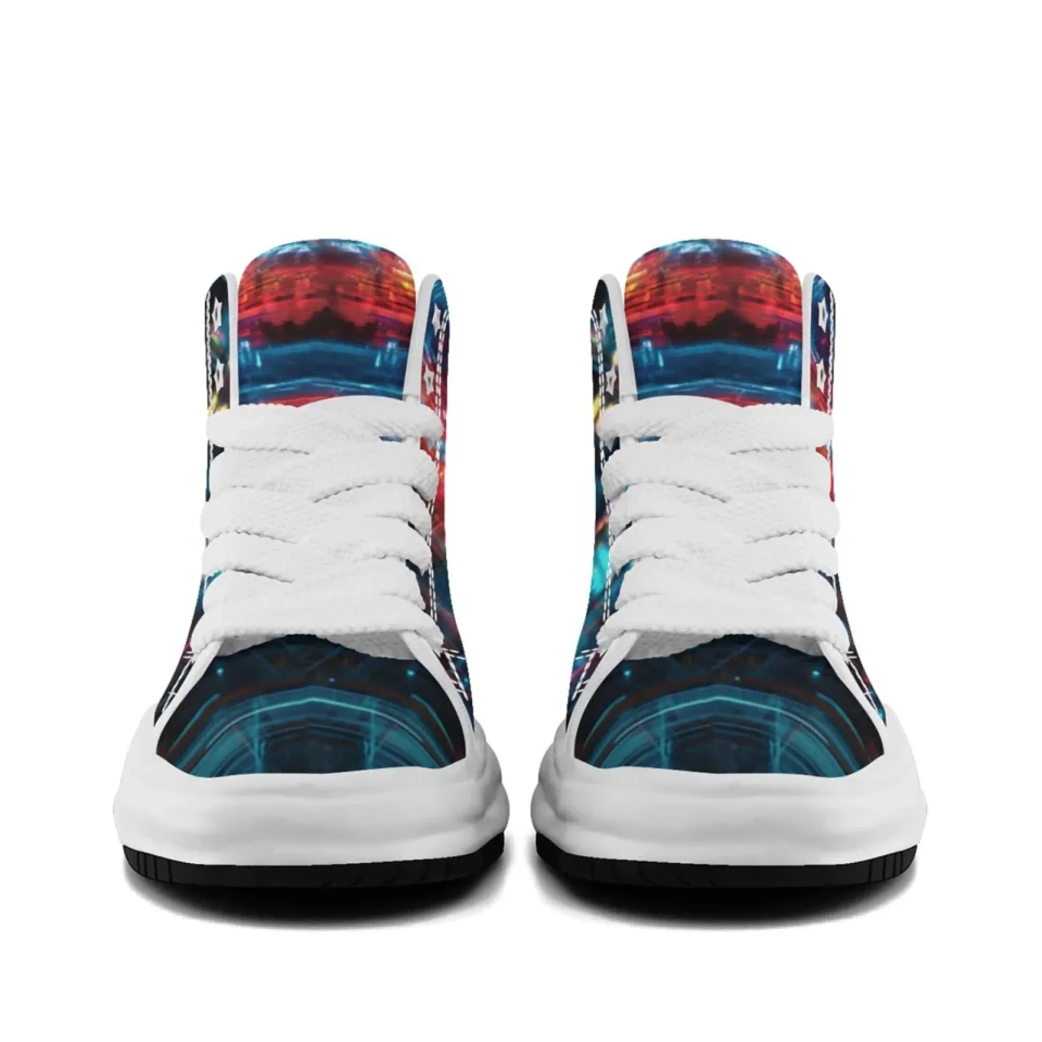 Personalized Trump Sneakers, Custom Patriotic Canvas  High Top Shoes, Bio-degradable Unisex Shoes