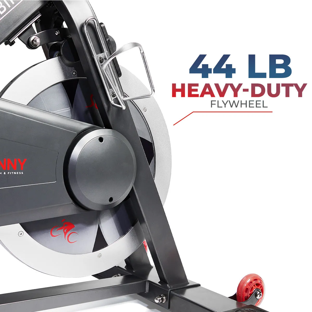 Premium Smart Magnetic Belt Drive Indoor Cycling Exercise Bike with 44LB Flywheel