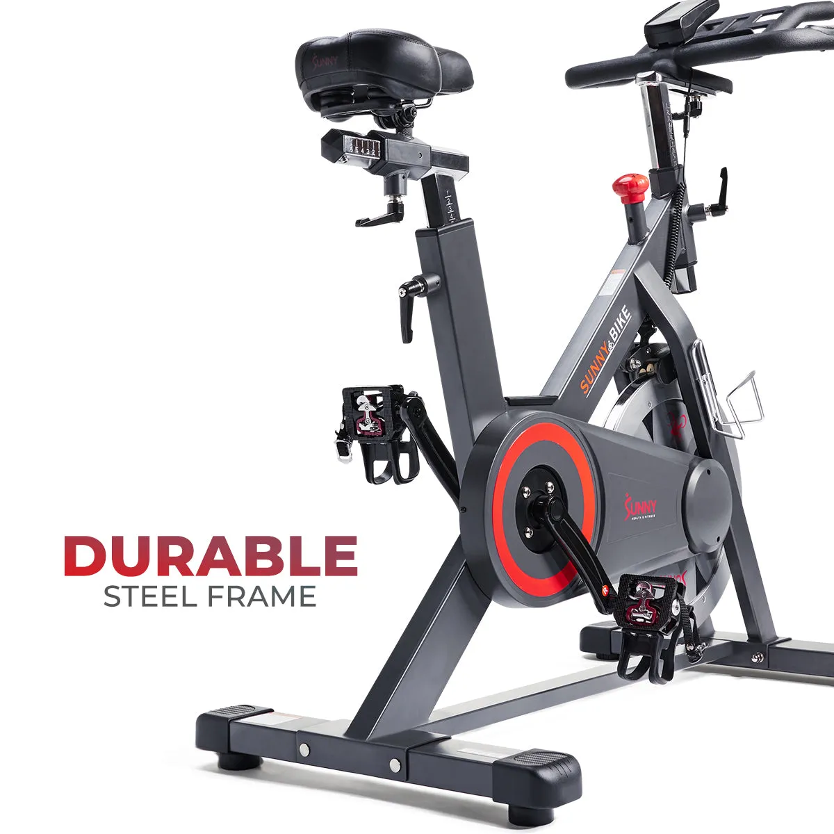Premium Smart Magnetic Belt Drive Indoor Cycling Exercise Bike with 44LB Flywheel
