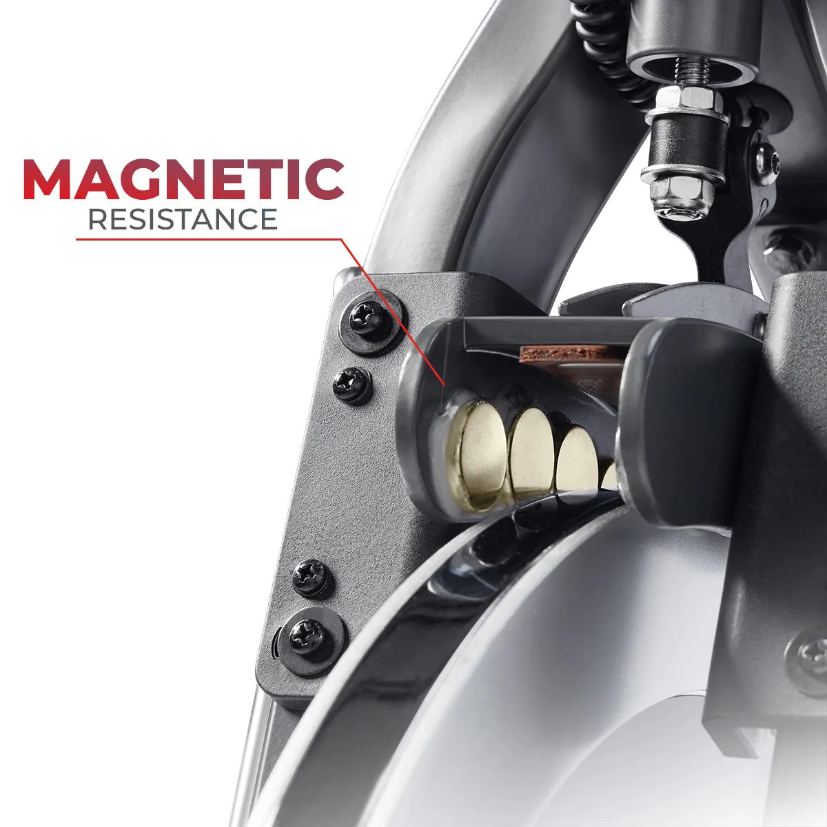 Premium Smart Magnetic Belt Drive Indoor Cycling Exercise Bike with 44LB Flywheel