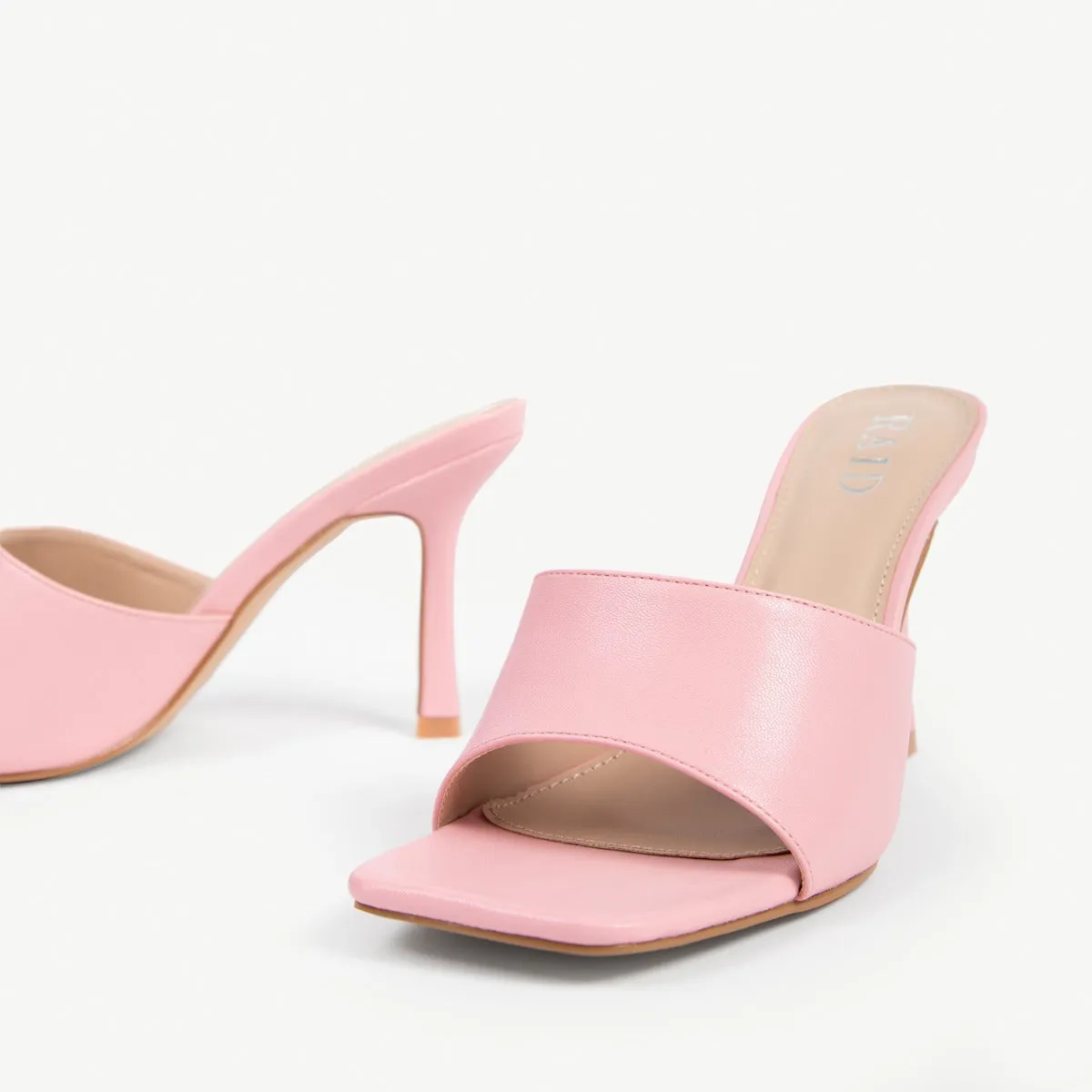 RAID Briya Heeled Mule in Pink