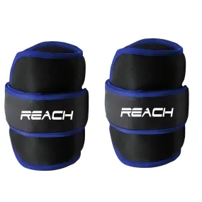Reach Premium Ankle & Wrist Weight Bands 2 Kg X 2 Grey | Weights For Arms & Legs | Adjustable Gym Weights For Fitness Walking Running Jogging Exercise | Men & Women | 12 Months Warranty